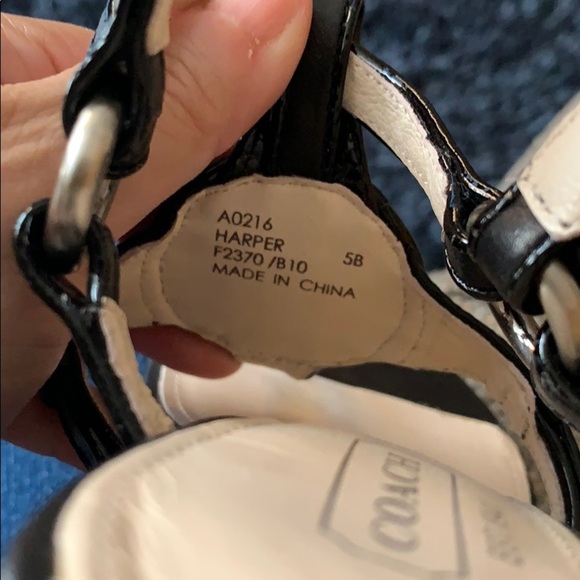 Gently Loved Coach Harper Studded Leather Heel - Picture 6 of 6